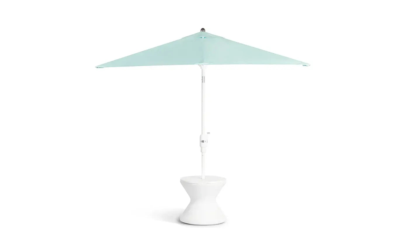 Ledge Lounger Signature Tall Ice Bin Side Table is designed for in-pool use on baja shelves or sun ledges with water depths up to 15 inches, or as a chic addition to your deck, this versatile table keeps your favorite beverages chilled and close at hand.