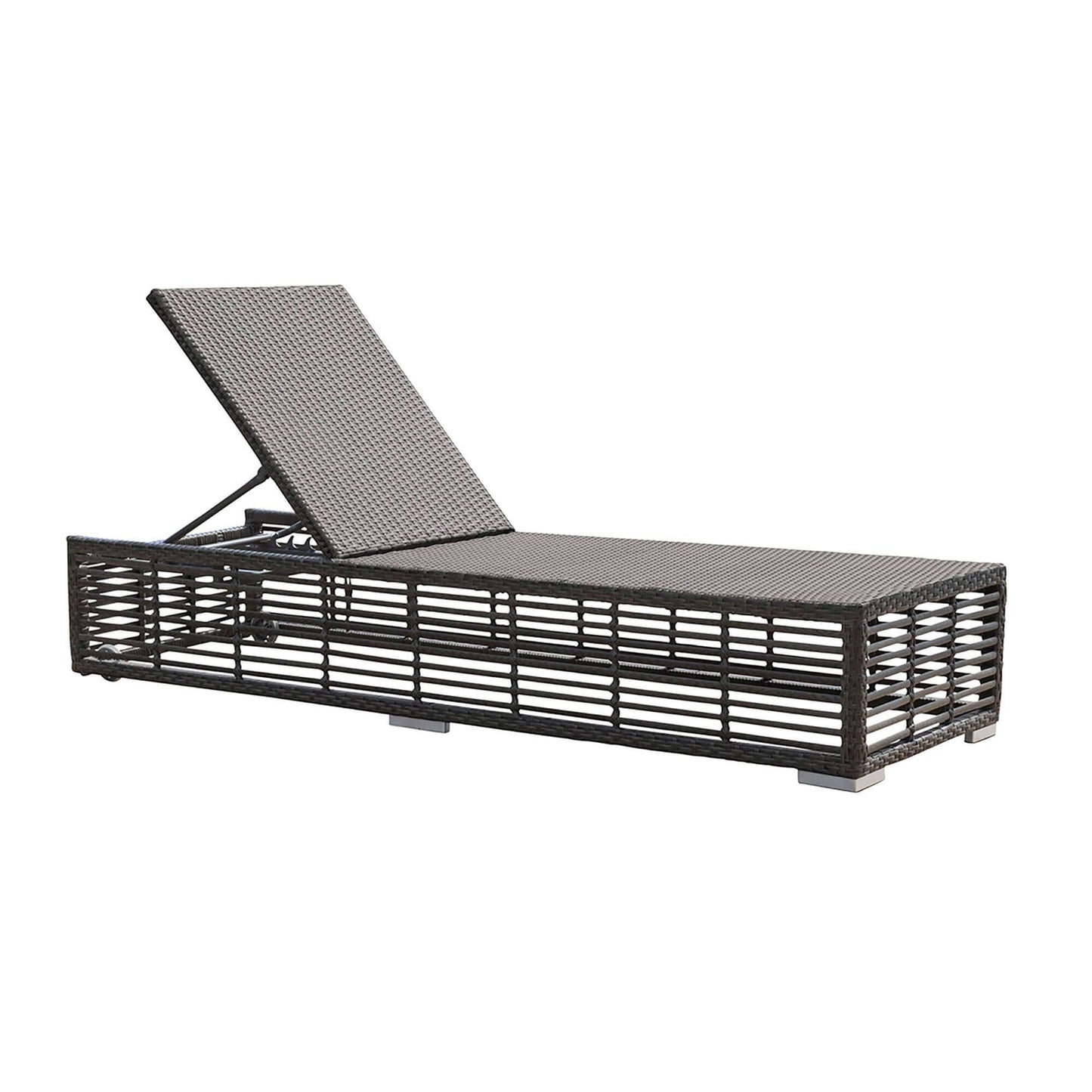 Panama Jack UV and weather-resistant outdoor chaise lounge with wheels and cushion