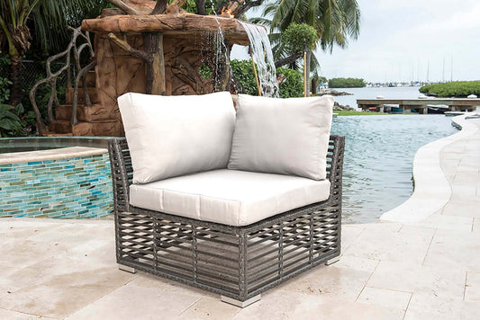 Panama Jack UV and weather-resistant outdoor modular corner seating unit with cushions