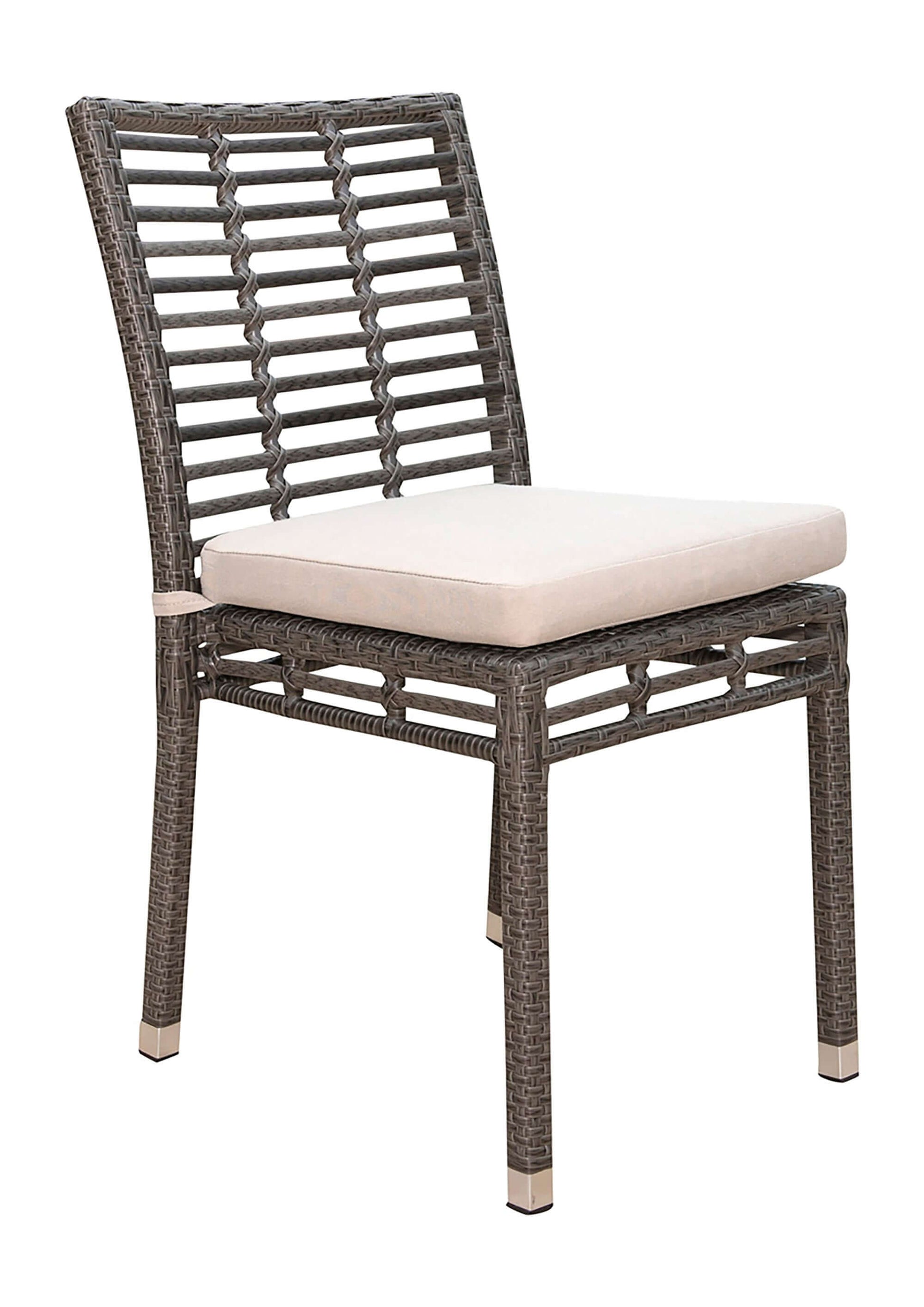 Panama Jack UV and weather-resistant stackable outdoor side chairs with cushions set of 2