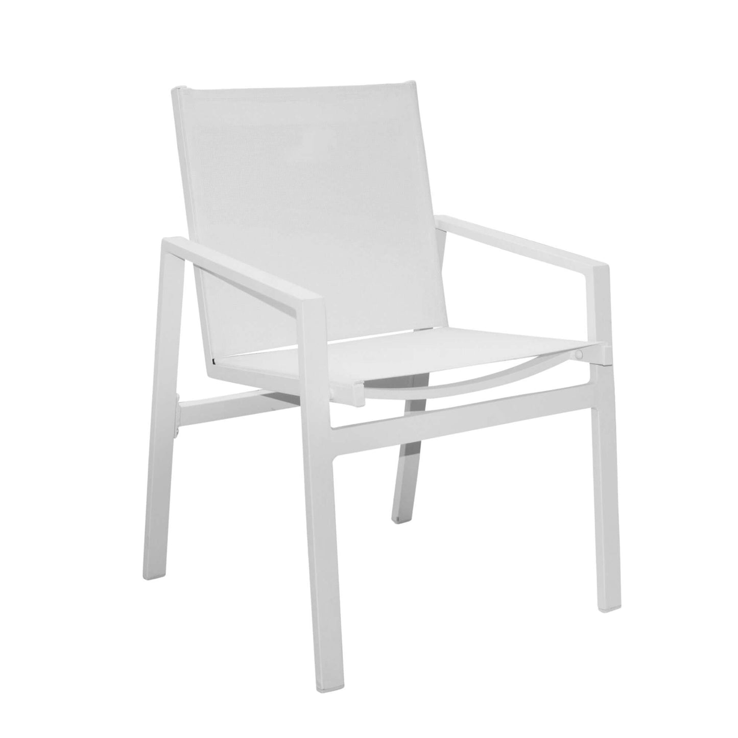 Panama Jack outdoor stackable armchair made with strong powder-coated finish resistant to corroding and scratching