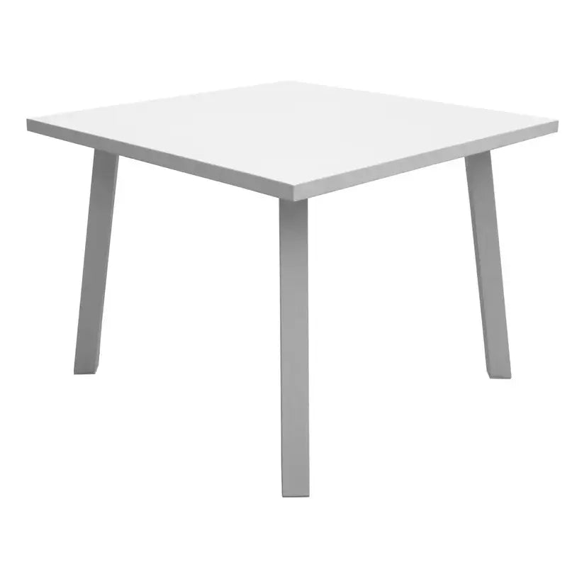 Panama Jack square outdoor dining table made with strong powder-coated finish resistant to corroding and scratching