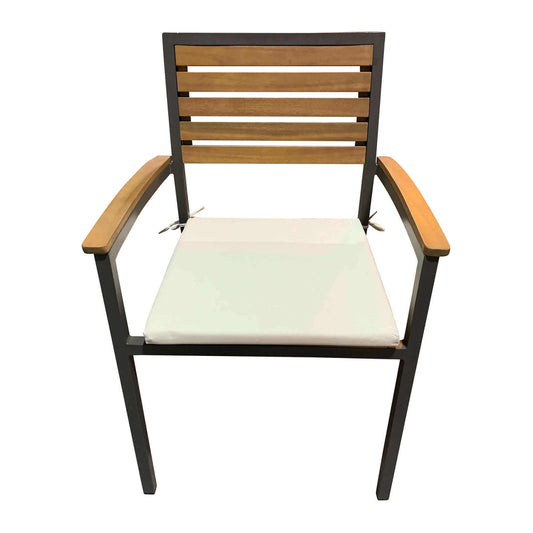 Panama Jack Grade-A Teak wood outdoor dining armchair with cushion