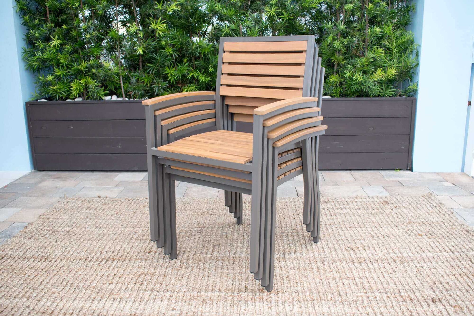 Panama Jack Grade-A Teak wood outdoor dining armchair