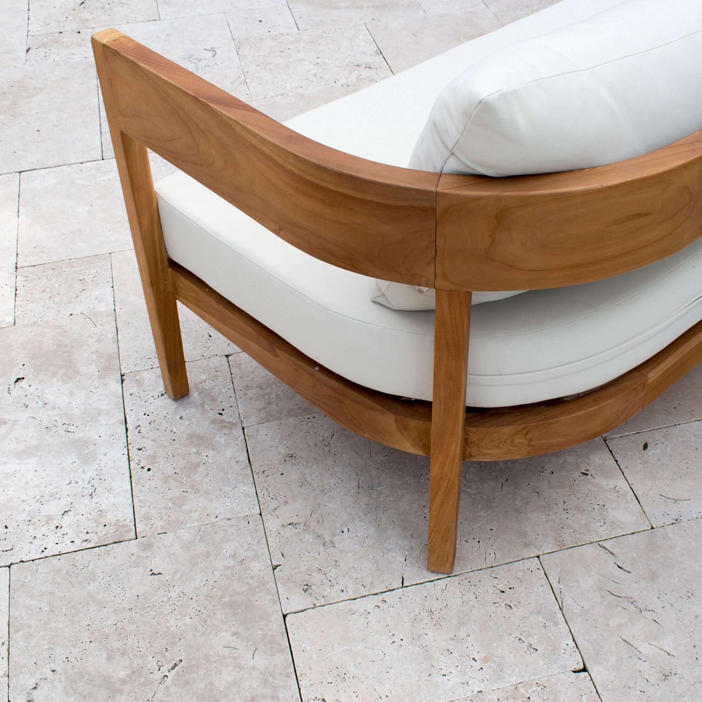 Panama Jack Grade-A Teak wood outdoor sofa with cushion