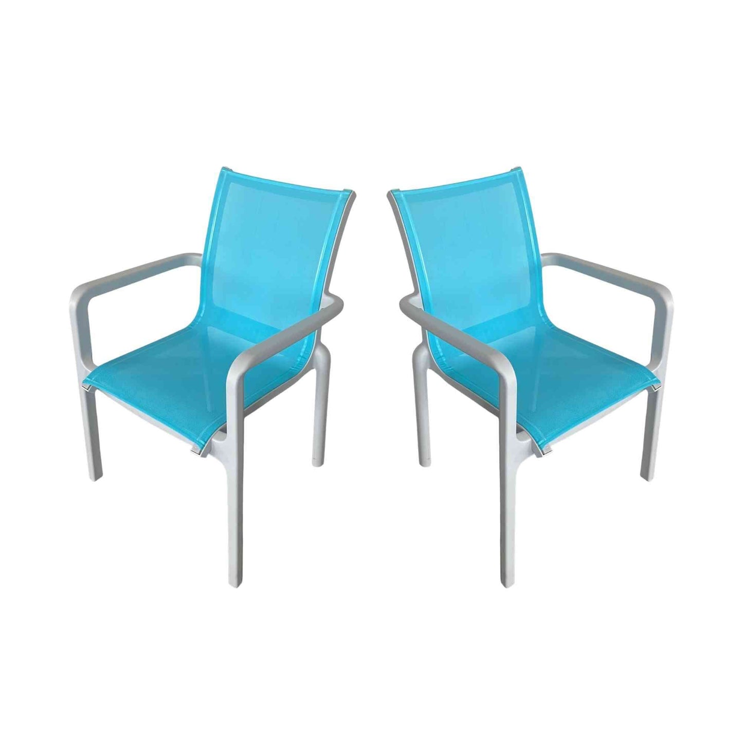 Panama Jack weather-resistant outdoor dining armchairs set of 2 that are stackable