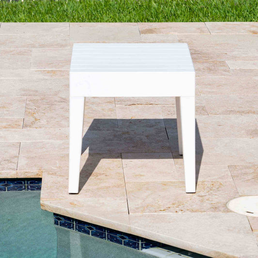 Panama Jack outdoor end table that is UV and weather-resistant for commercial quality