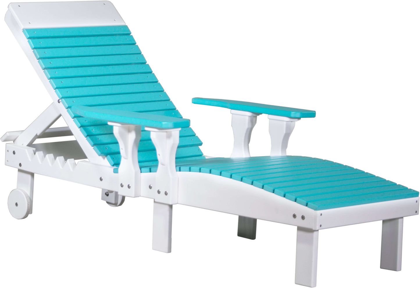 LuxCraft Outdoor Sun Lounge Chair 3-Piece Set made with weather-resistant materials