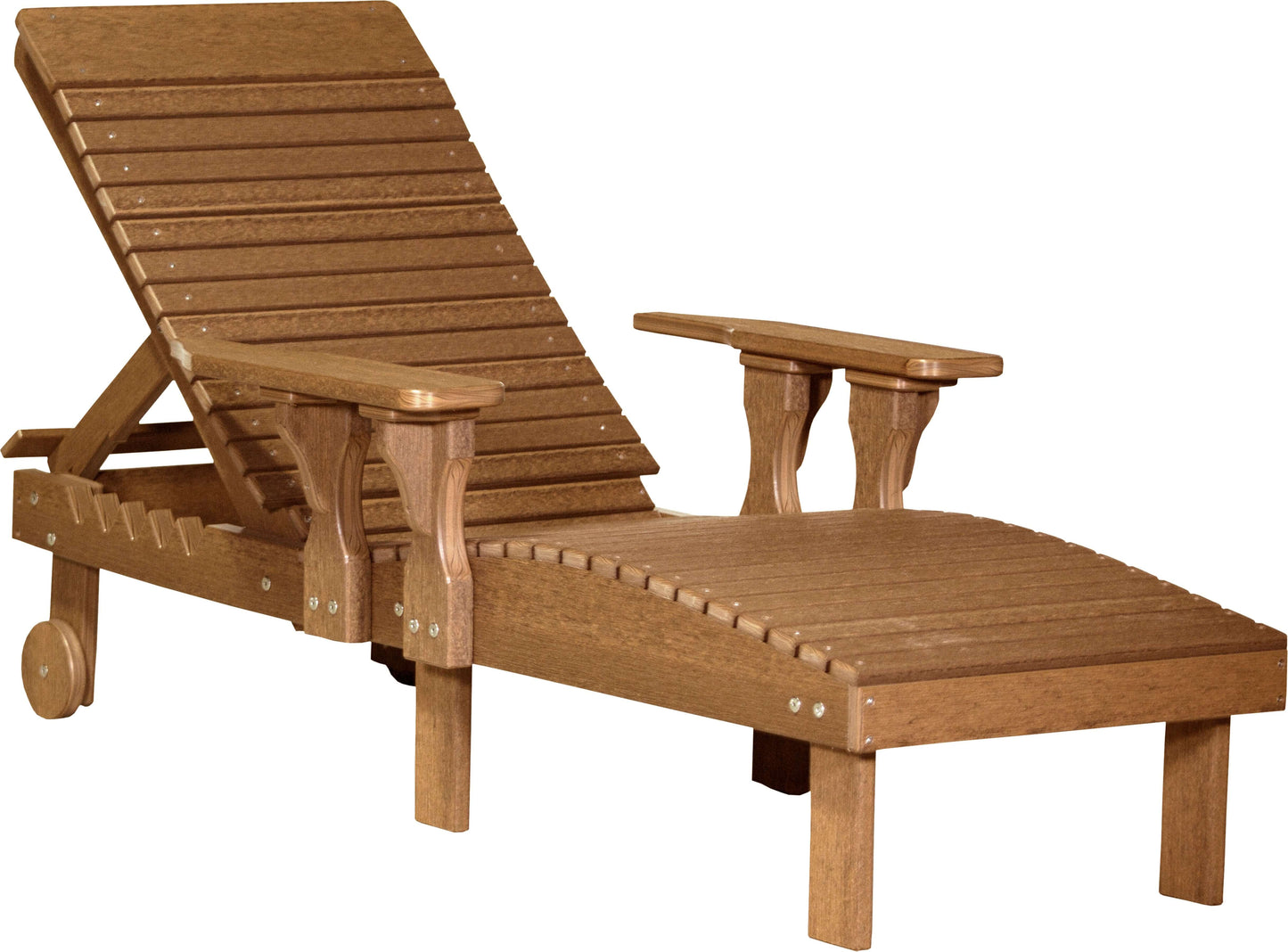 LuxCraft Outdoor Sun Lounge Chair 3-Piece Set made with weather-resistant materials