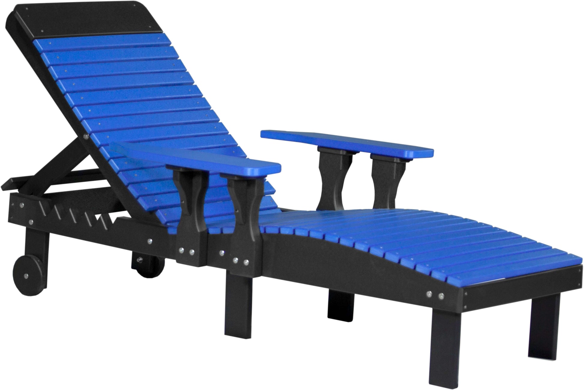 LuxCraft Outdoor Sun Lounge Chair 3-Piece Set made with weather-resistant materials