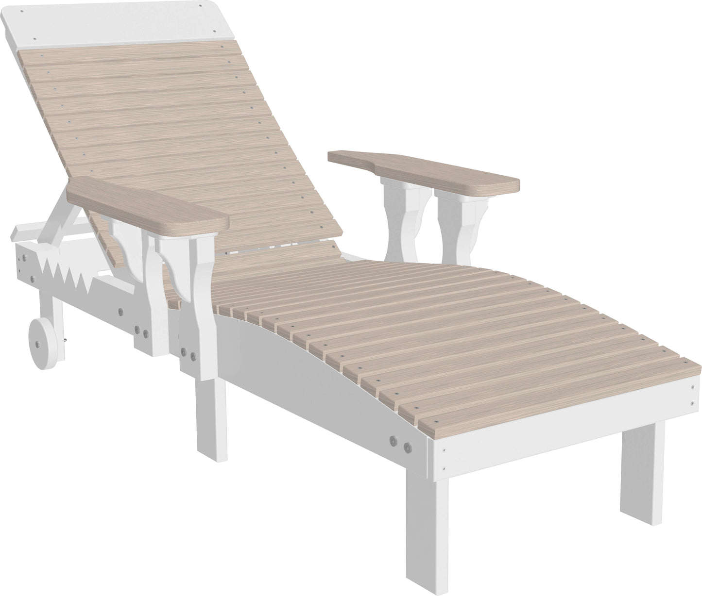 LuxCraft Outdoor Sun Lounge Chair 3-Piece Set made with weather-resistant materials