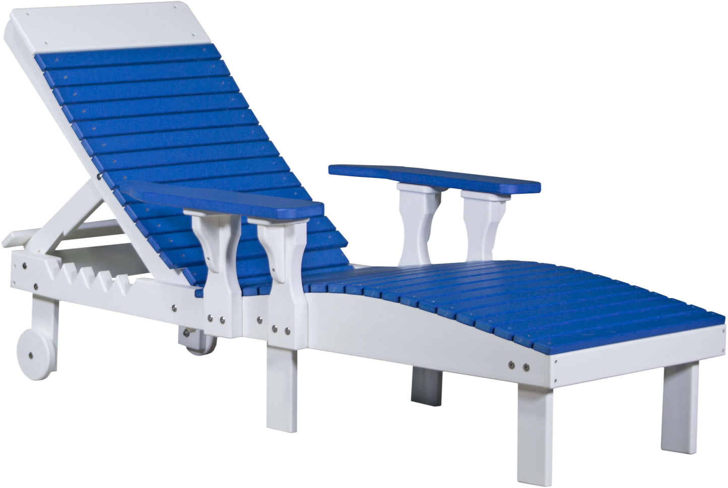 LuxCraft Outdoor Sun Lounge Chair 3-Piece Set made with weather-resistant materials
