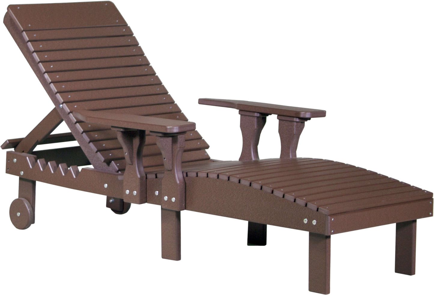 LuxCraft Outdoor Sun Lounge Chair 3-Piece Set made with weather-resistant materials