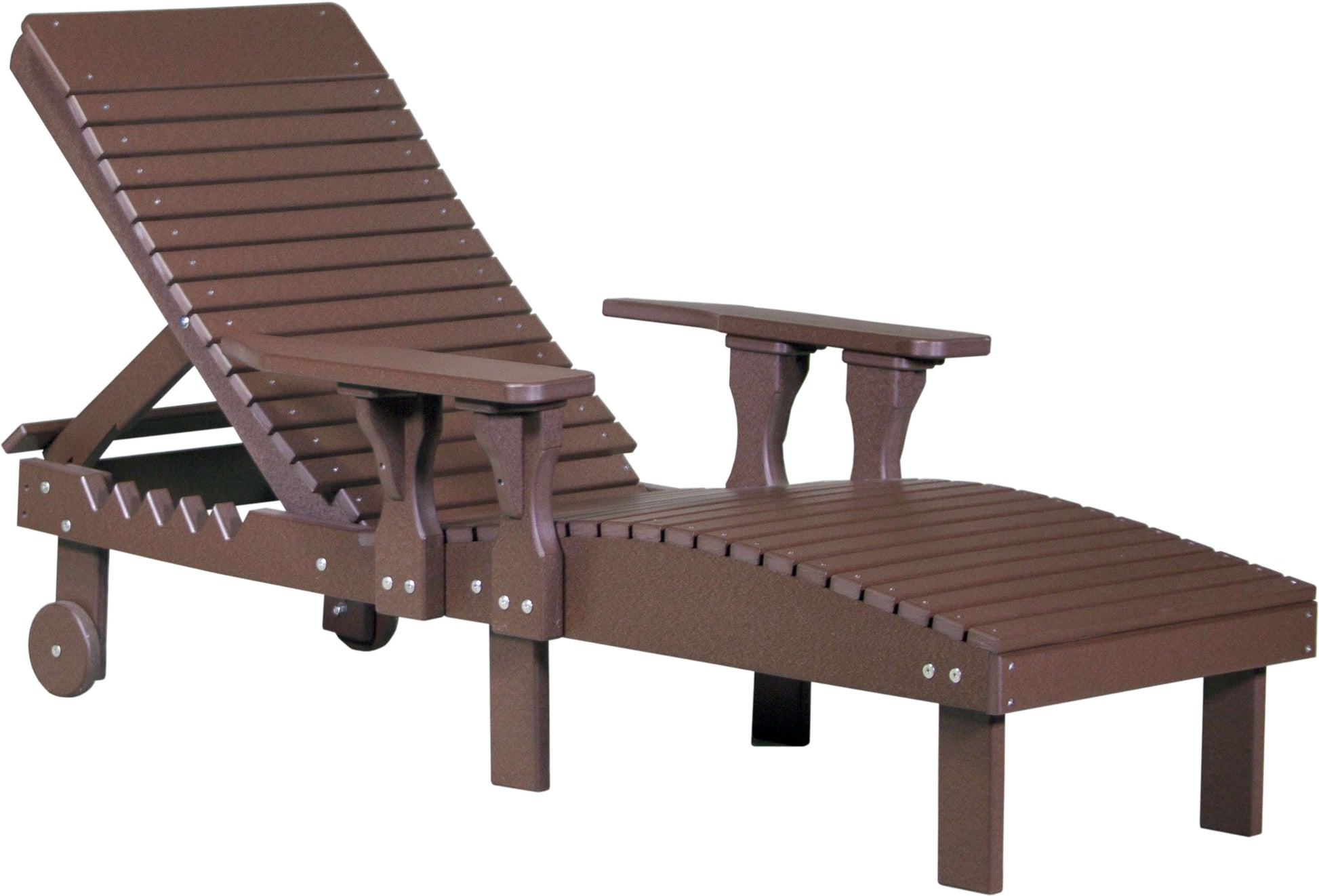 LuxCraft Outdoor Sun Lounge Chair 3-Piece Set made with weather-resistant materials
