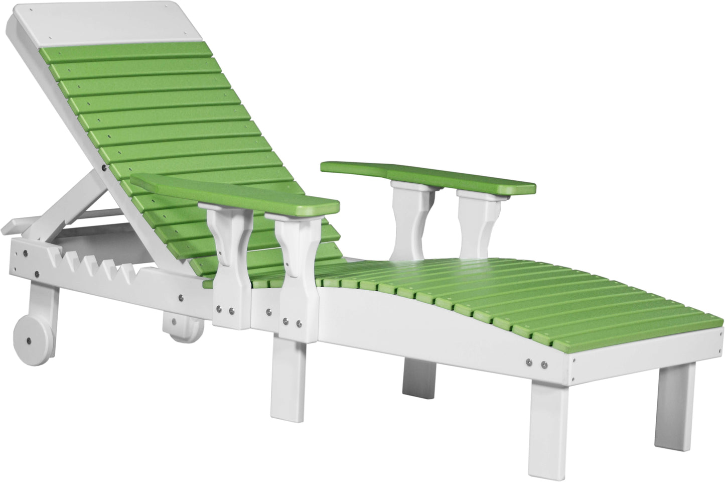 LuxCraft Outdoor Sun Lounge Chair 3-Piece Set made with weather-resistant materials