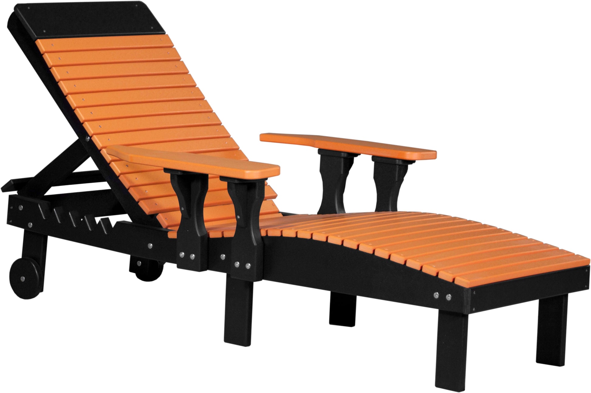 LuxCraft Outdoor Sun Lounge Chair 3-Piece Set made with weather-resistant materials