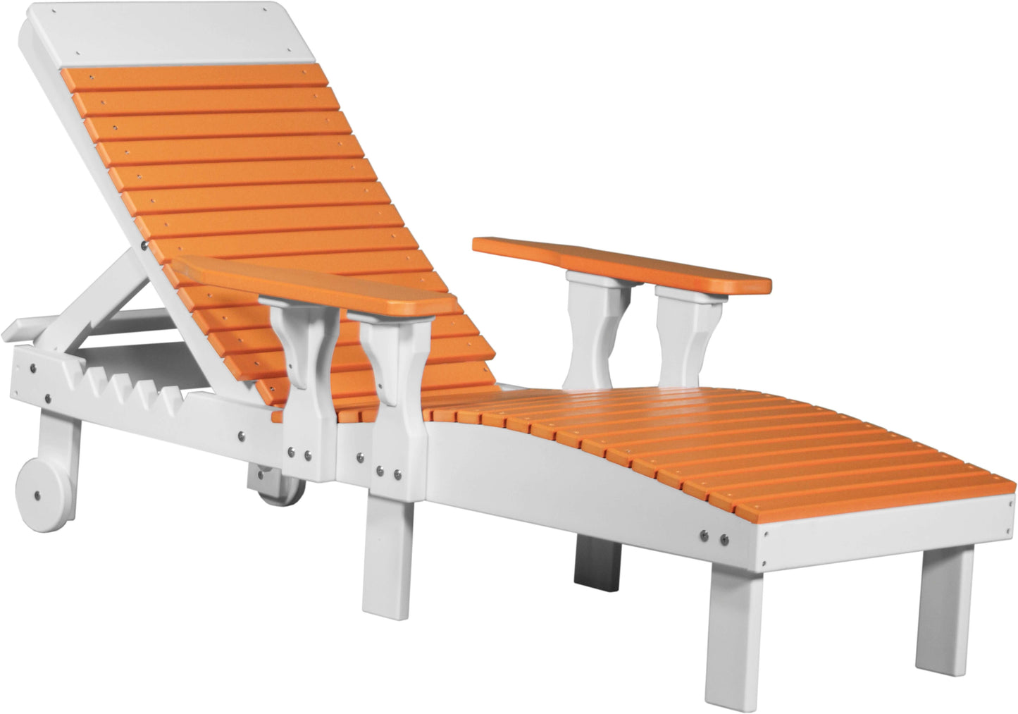 LuxCraft Outdoor Sun Lounge Chair 3-Piece Set made with weather-resistant materials