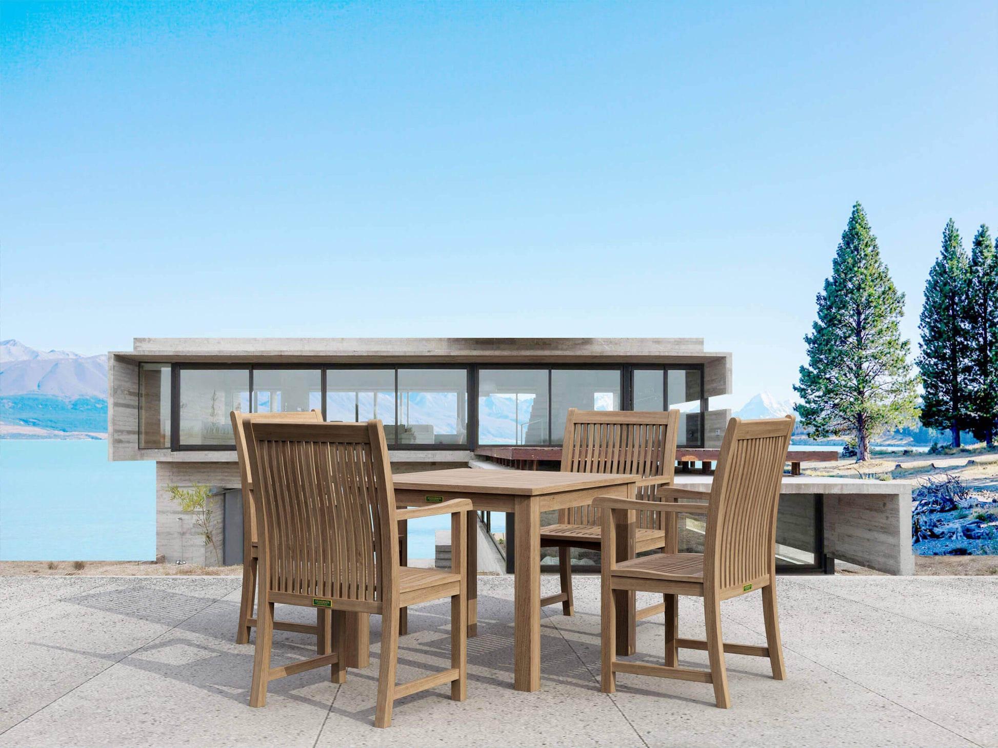 Anderson Teak 5-piece outdoor bistro set