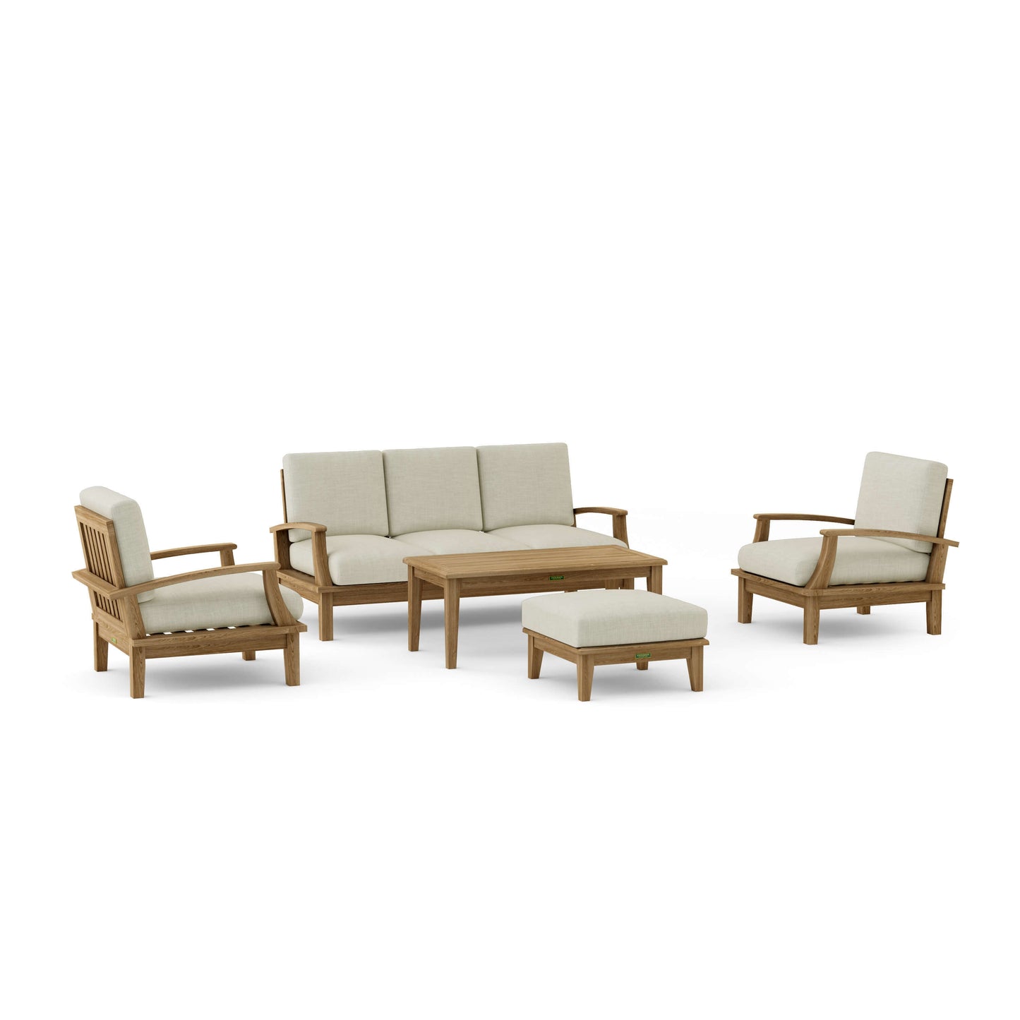 Anderson Teak Brianna 5-Piece Outdoor Deep Seating Set with Sofa
