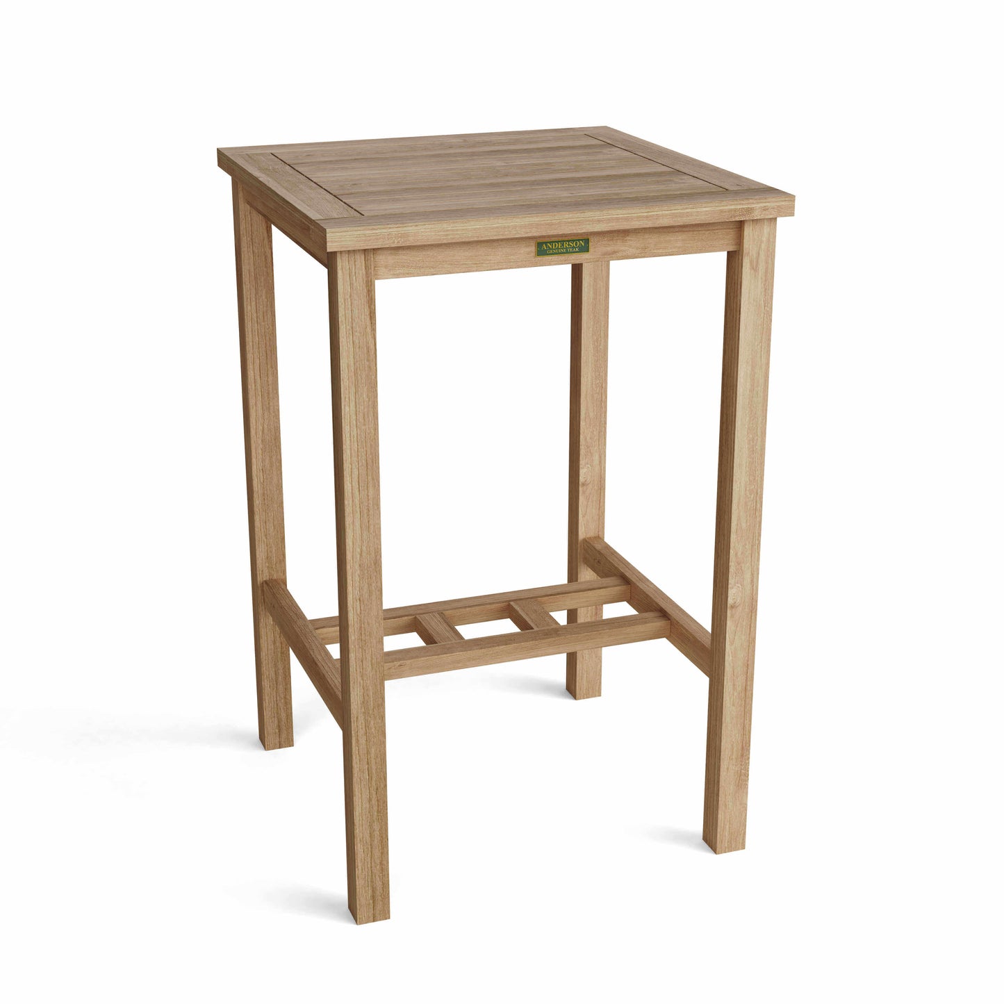 Anderson Teak Montego Backless Bar Chair made from Grade-A teak wood