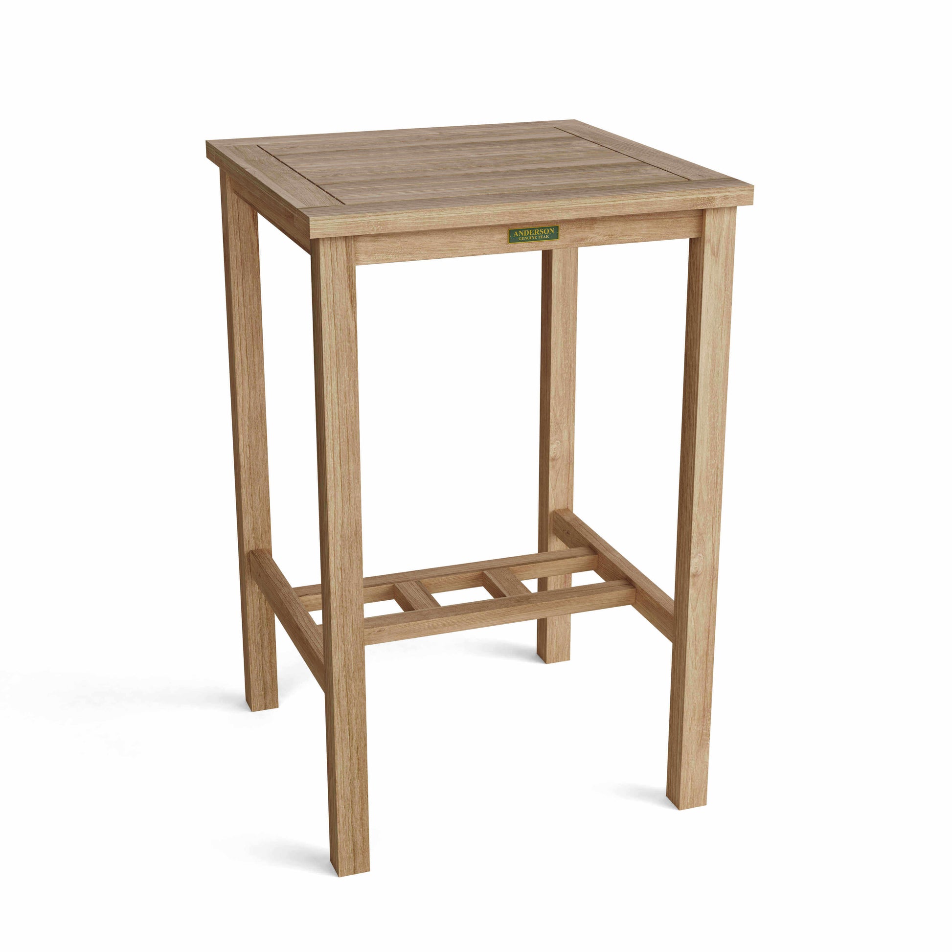 Anderson Teak Montego Backless Bar Chair made from Grade-A teak wood