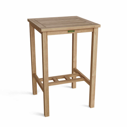 Anderson Teak Montego Backless Bar Chair made from Grade-A teak wood