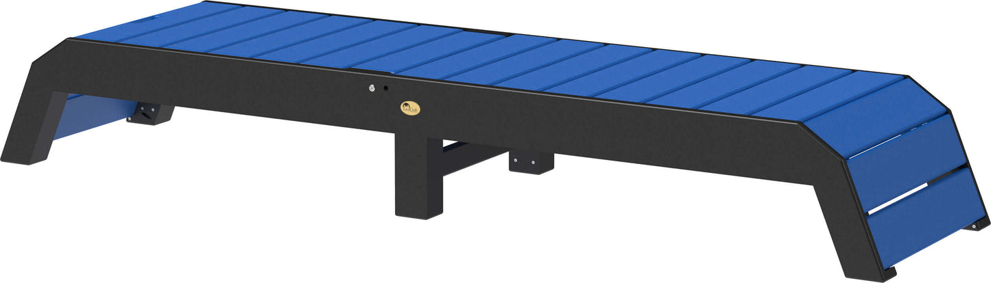 LuxCraft pool chaise lounge easily adjustable between a flat or reclined position