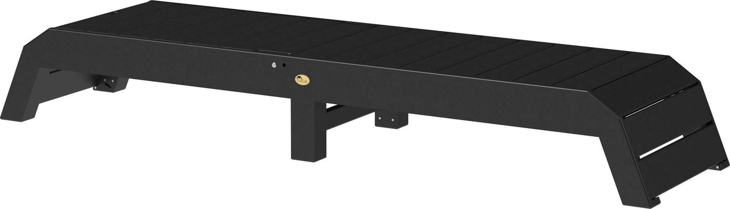 LuxCraft pool chaise lounge easily adjustable between a flat or reclined position