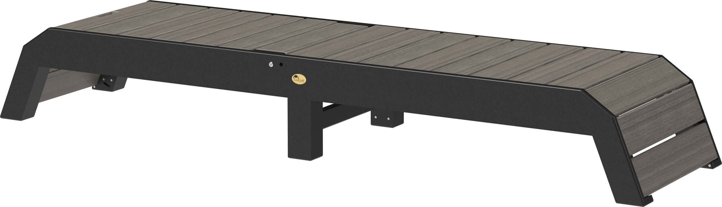 LuxCraft pool chaise lounge easily adjustable between a flat or reclined position