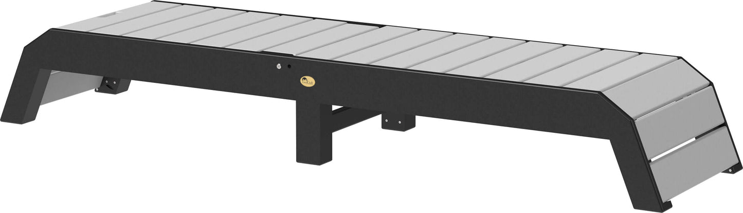 LuxCraft pool chaise lounge easily adjustable between a flat or reclined position