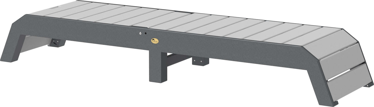 LuxCraft pool chaise lounge easily adjustable between a flat or reclined position