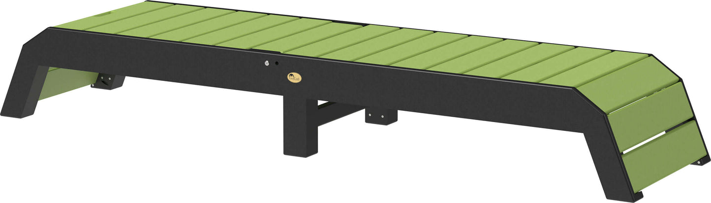 LuxCraft pool chaise lounge easily adjustable between a flat or reclined position