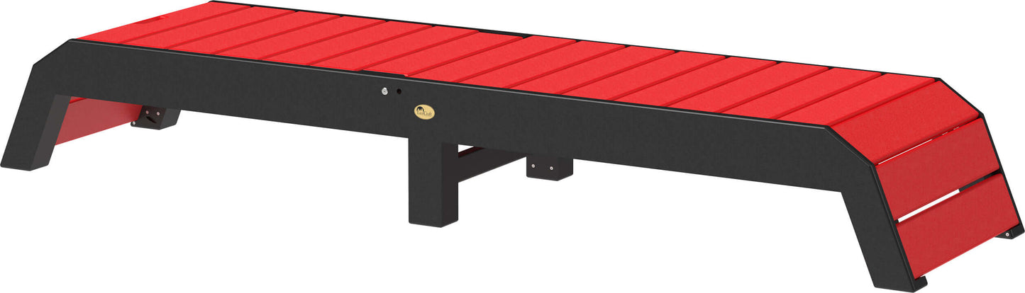 LuxCraft pool chaise lounge easily adjustable between a flat or reclined position