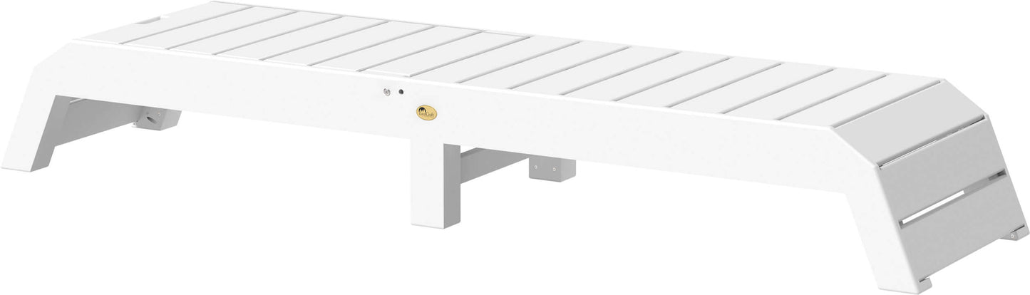 LuxCraft pool chaise lounge easily adjustable between a flat or reclined position