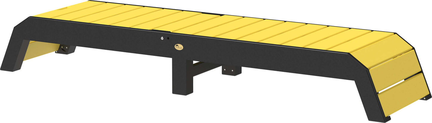 LuxCraft pool chaise lounge easily adjustable between a flat or reclined position
