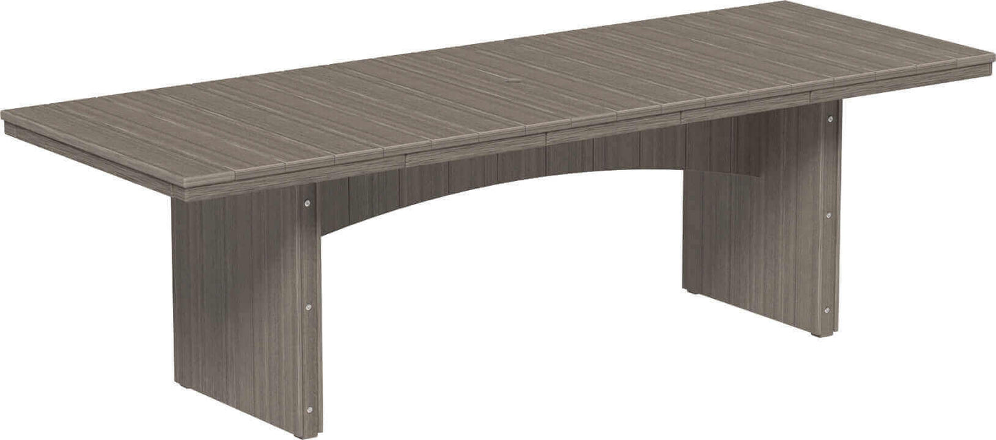 LuxCraft 3' x 8' rectangular outdoor dining table made with sturdy weather-resistant materials