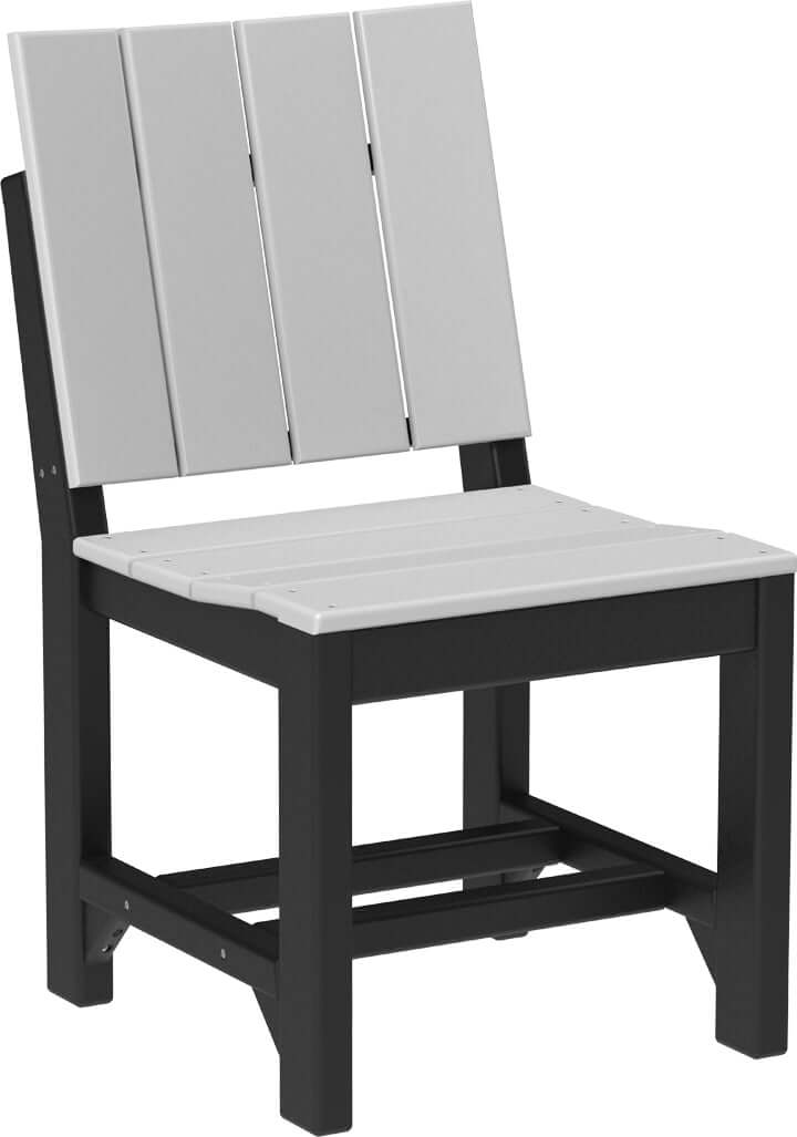 LuxCraft outdoor dining side chair crafted from high-density polyethylene recyclable plastic