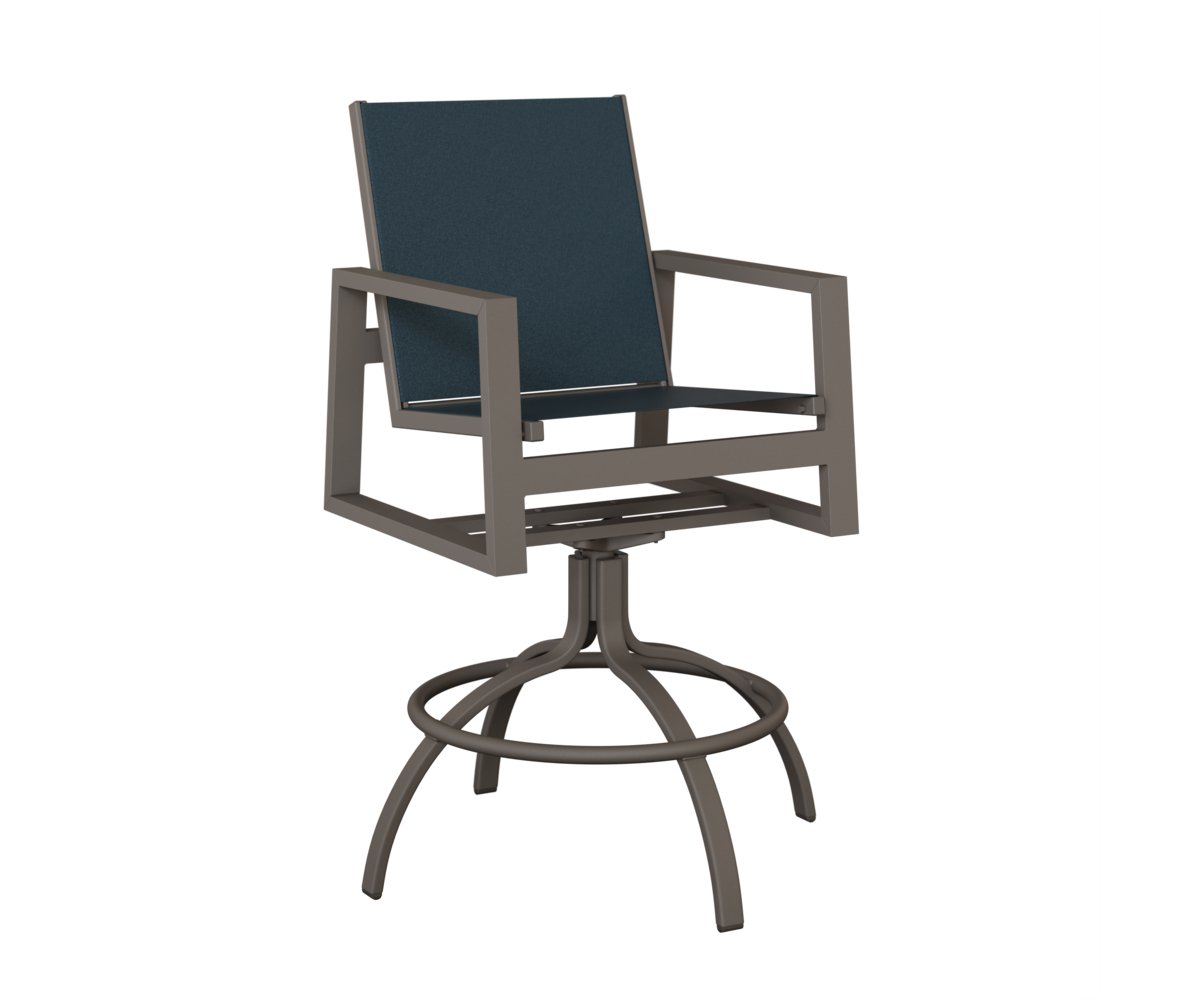 Berlin Gardens Vida Standard Sling Swivel Bar Chair view 4