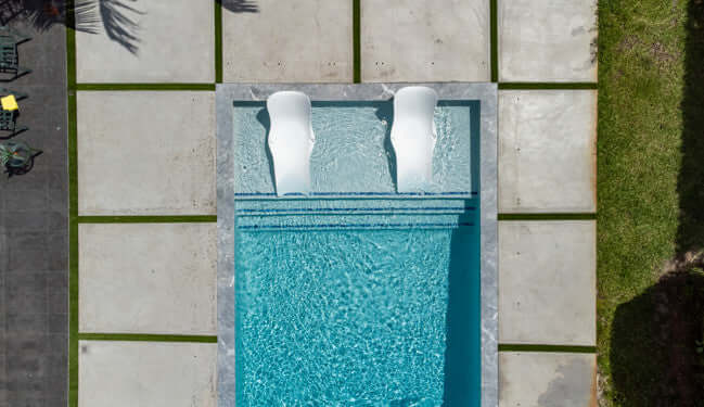 Panama Jack In-Pool chaise lounger with built-in drain hole set of 2