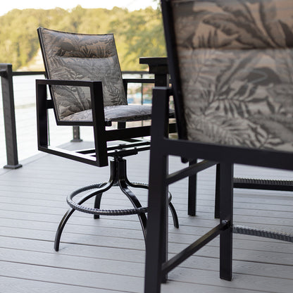 Berlin Gardens Vida Standard Sling Swivel Bar Chair view 2