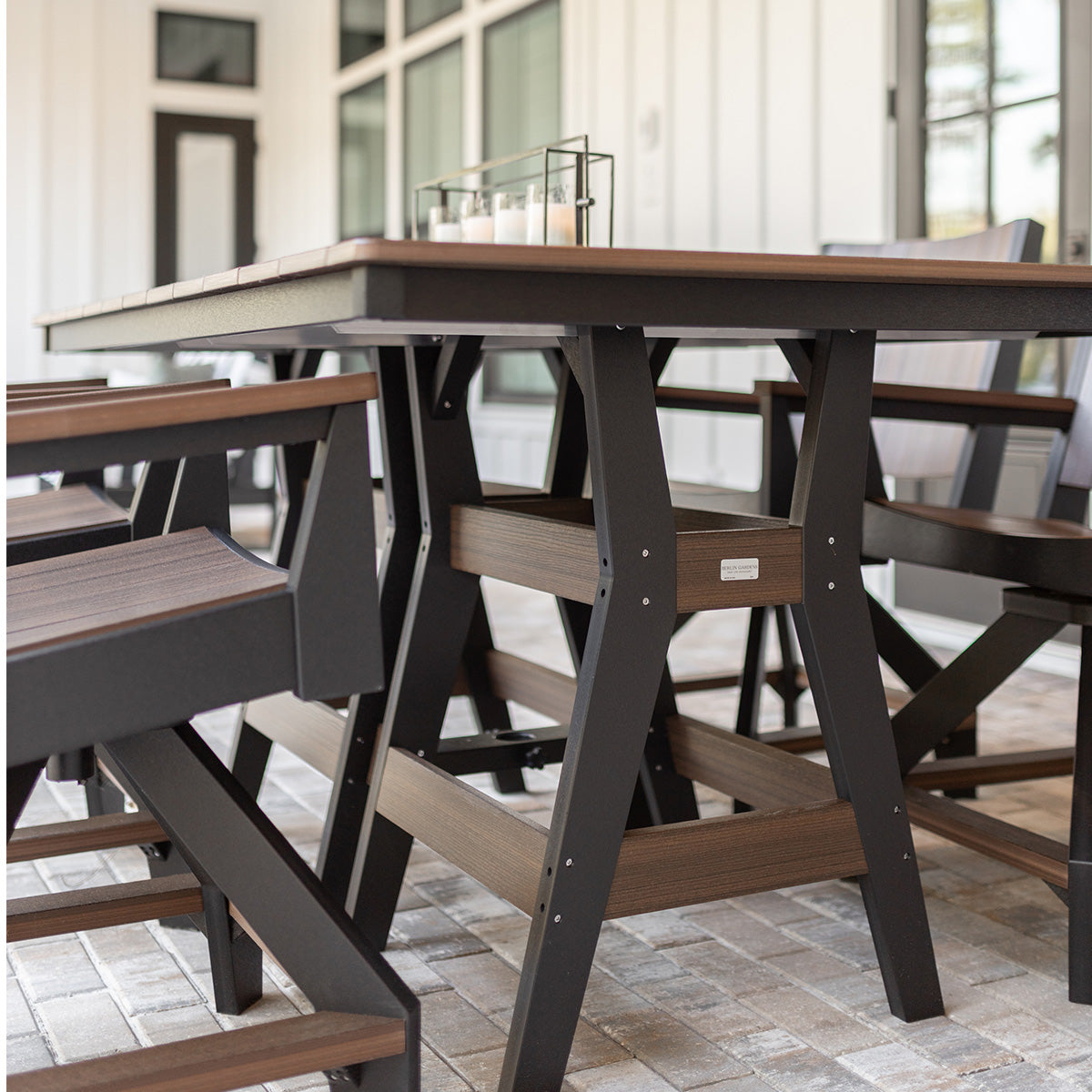 Berlin Gardens Harbor 44″ x 72″ Rectangular Dining Table lifestyle 2