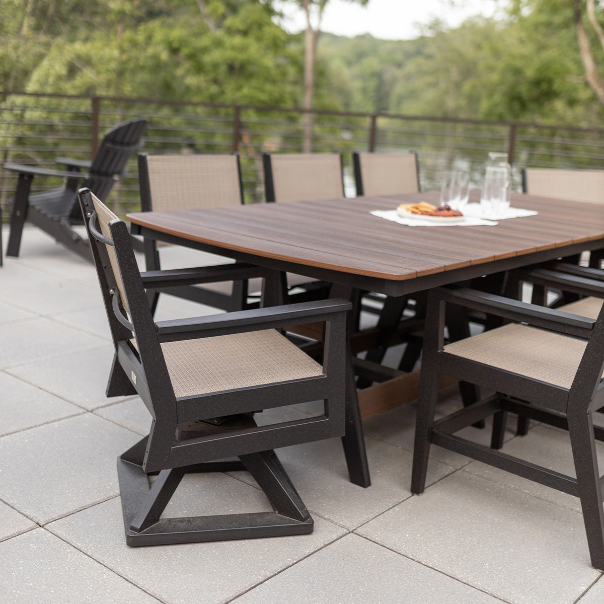 Berlin Gardens Harbor 44″ x 96″ Rectangular Dining Table lifestyle 2