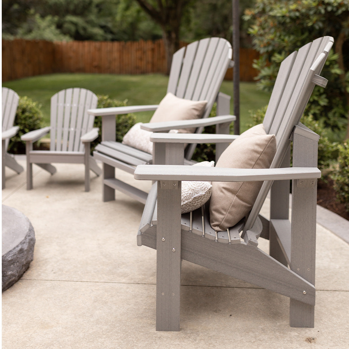Berlin Gardens Comfo Back Upright Adirondack Chair lifestyle 5