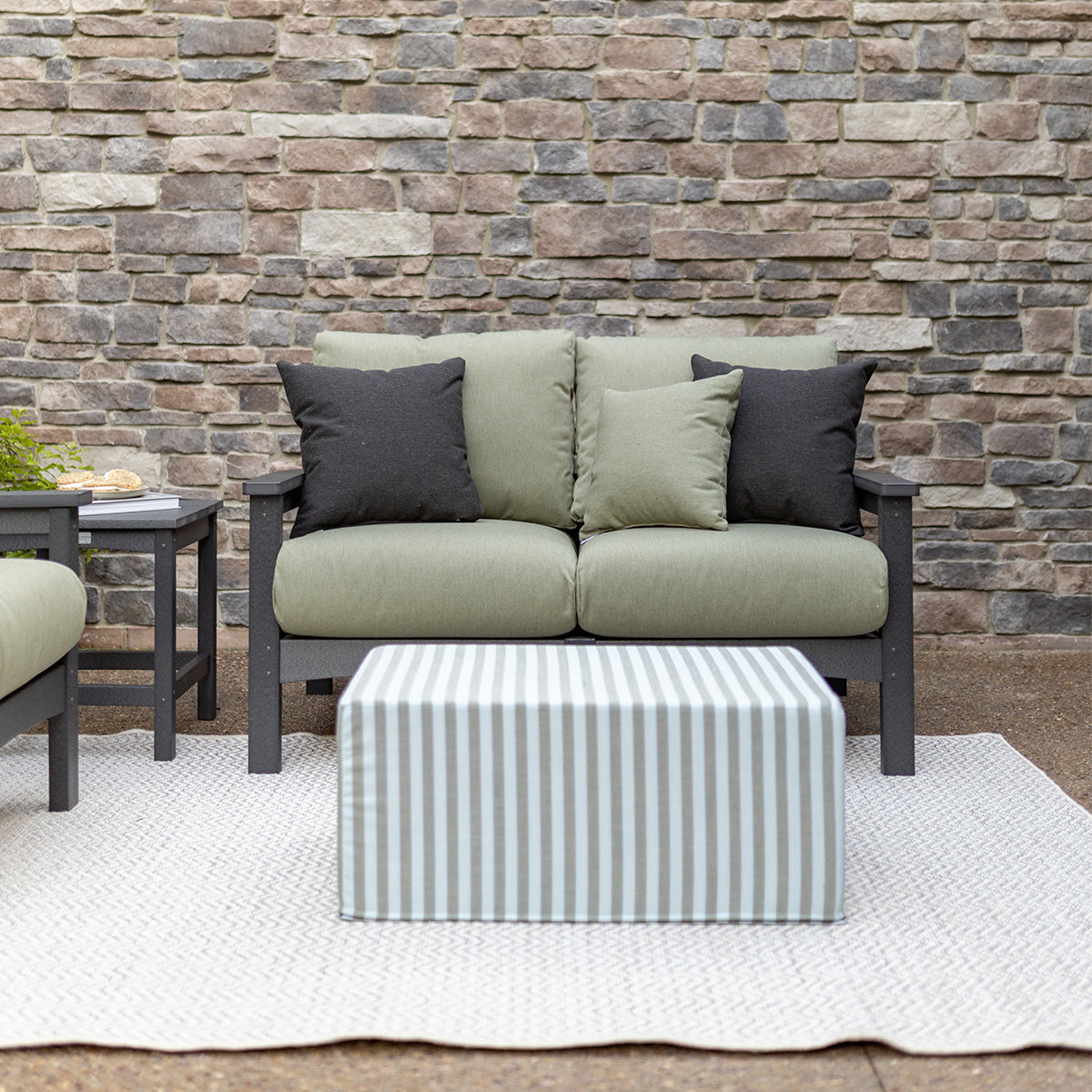 Berlin Gardens Camden Loveseat lifestyle 2