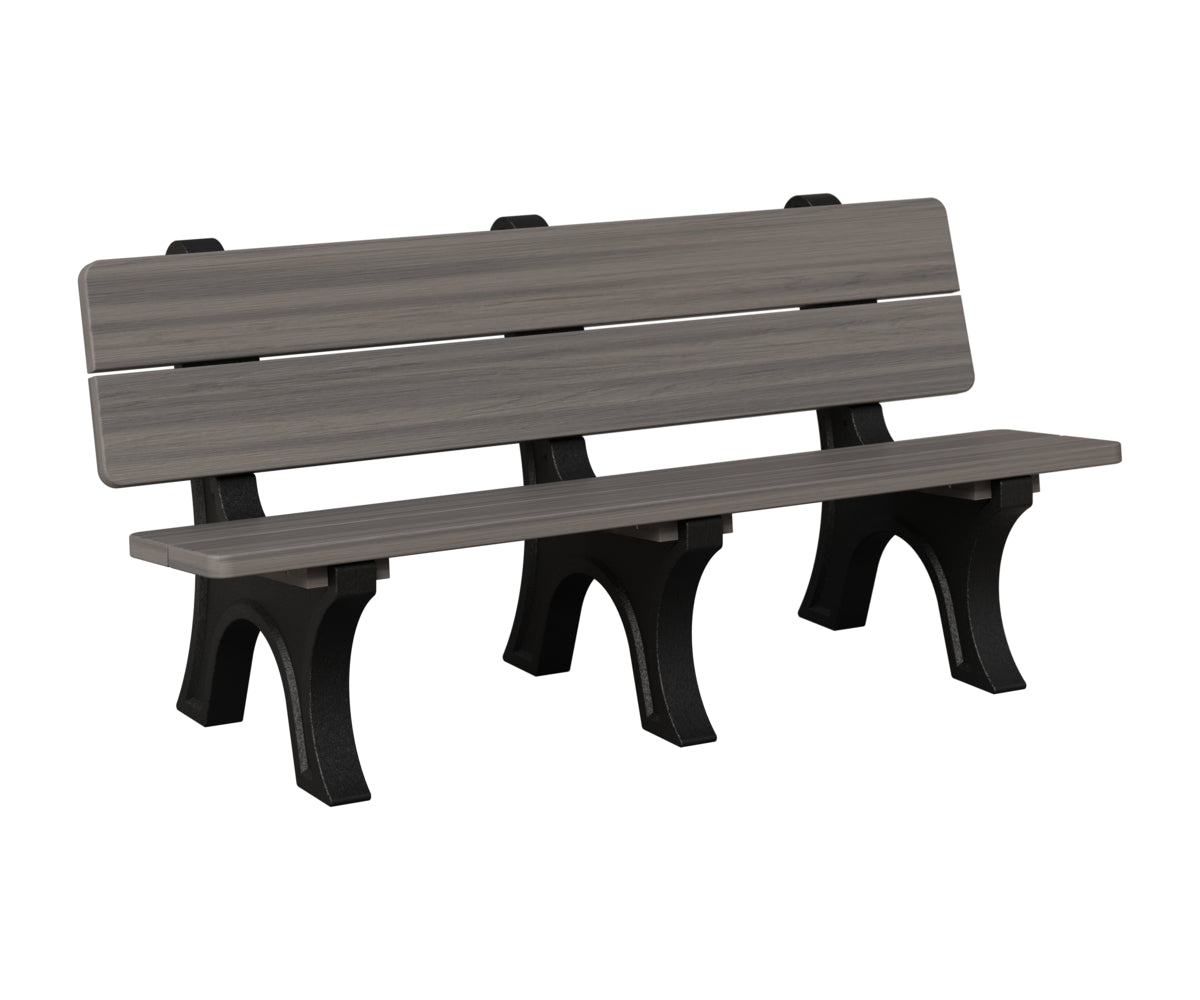Berlin Gardens Park Bench in Coastal Grey