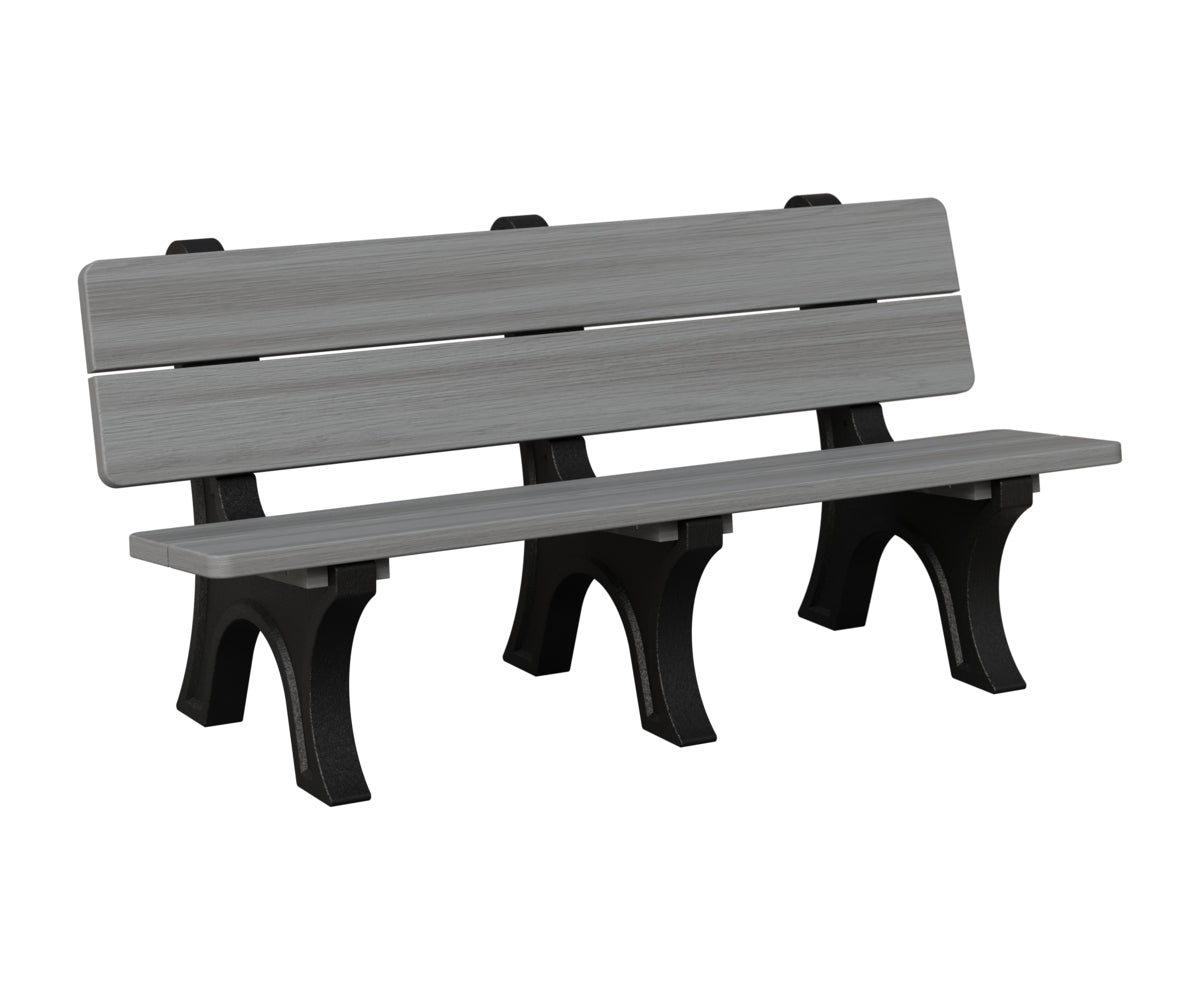 Berlin Gardens Park Bench in Driftwood Grey