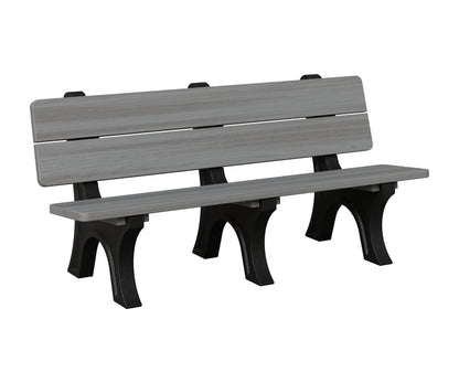 Berlin Gardens Park Bench in Driftwood Grey