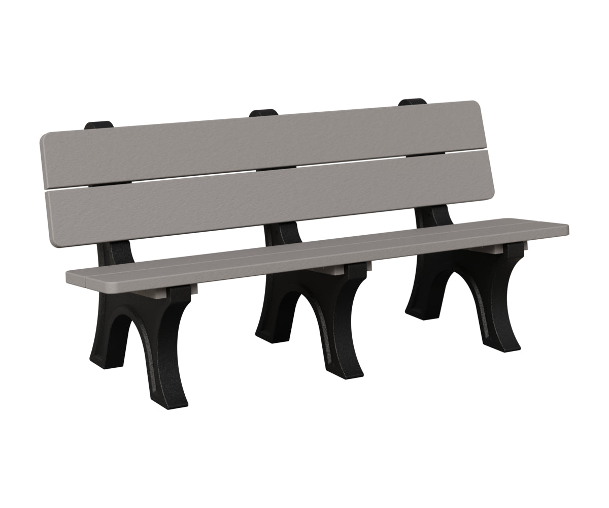 Berlin Gardens Park Bench in Light Grey
