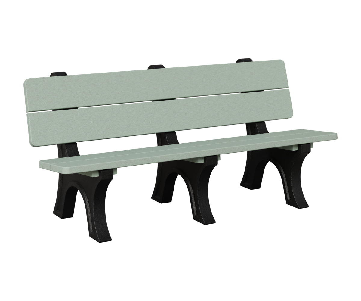 Berlin Gardens Park Bench in Seafoam