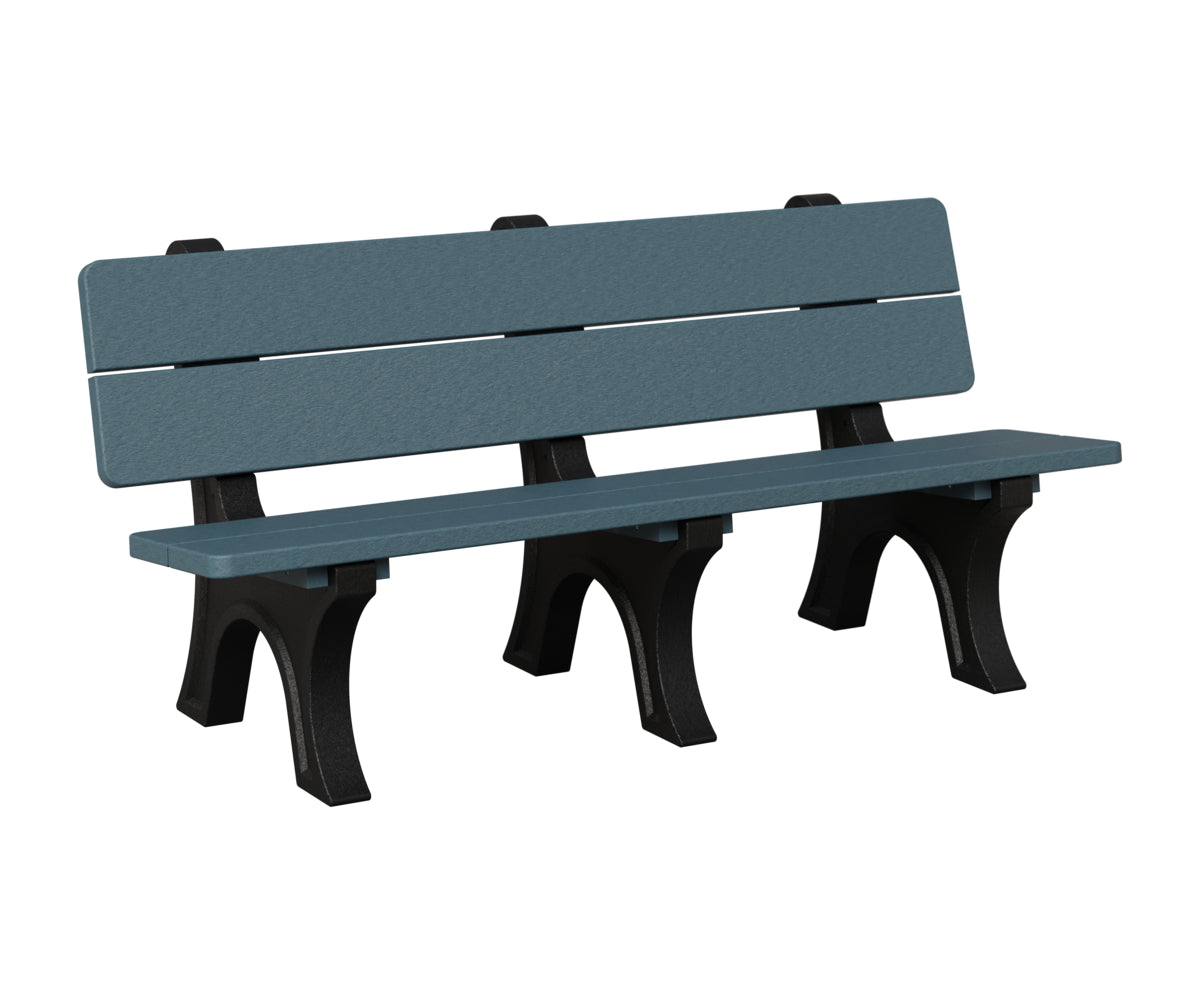 Berlin Gardens Park Bench in Slate